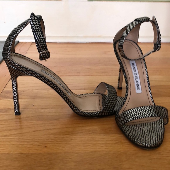 Manolo Blahnik Silverback Heels Worn Twice - Picture 2 of 7